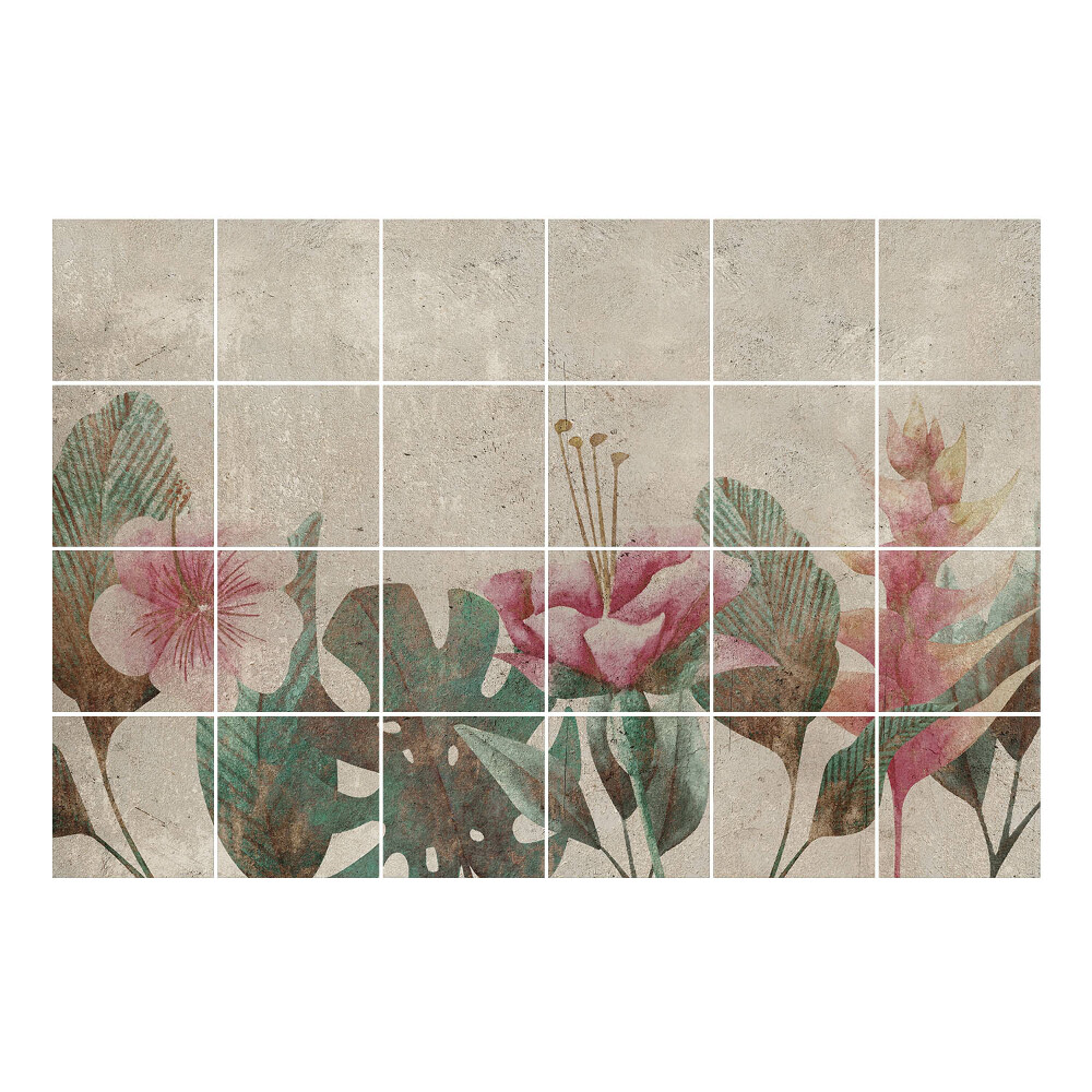 Autocolante pentru gresie Compoziții florale de plante