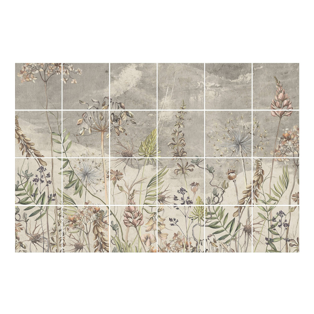Autocolante pentru gresie Motive florale naturale