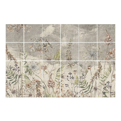Autocolante pentru gresie Motive florale naturale