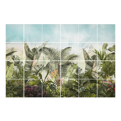 Autocolante gresie si faianta Junglă tropicală