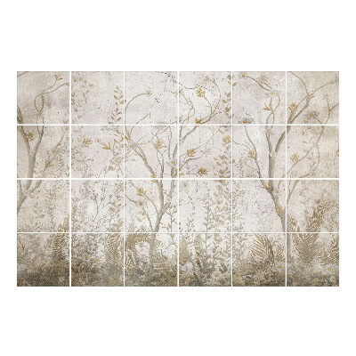 Autocolante gresie si faianta Pădurea înflorită