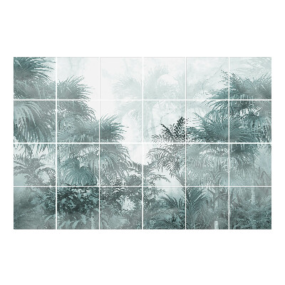 Autocolante pentru gresie Pădurea tropicală de nori