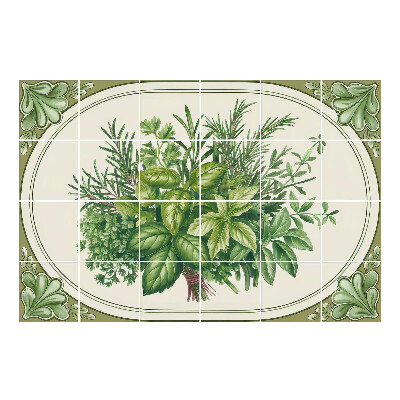Autocolante pentru gresie Buchet decorativ din plante