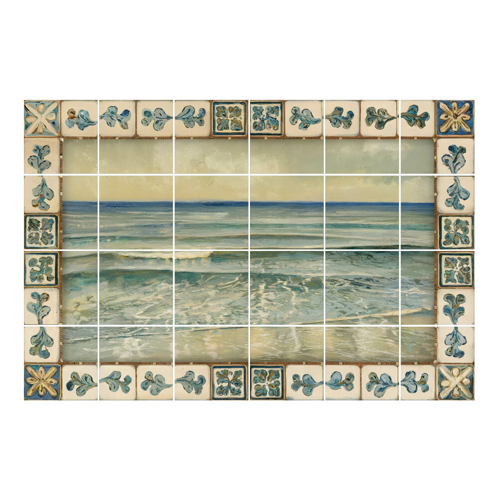 Autocolante gresie si faianta Valul mării în cadru