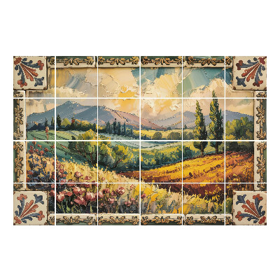 Autocolante pentru gresie Peisaj pitoresc al naturii