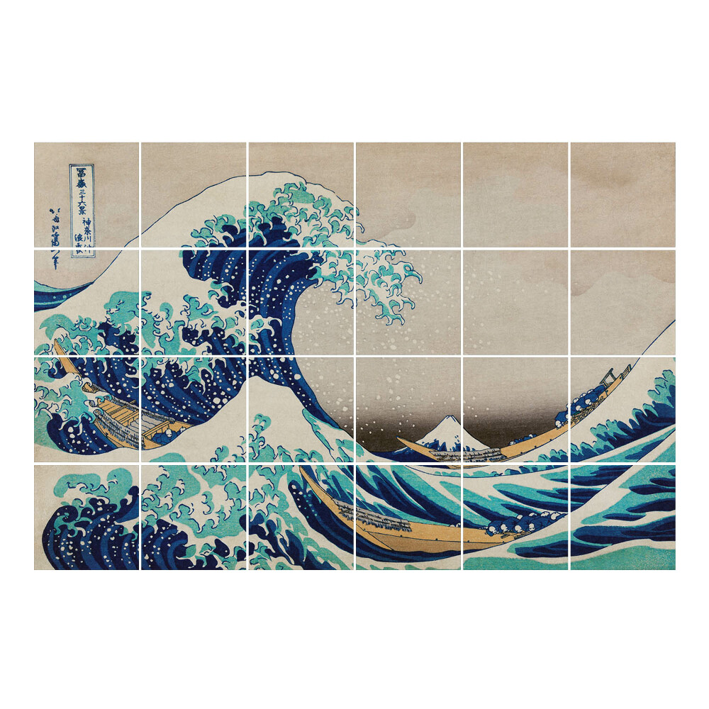 Autocolante gresie si faianta Marele Val de lângă Kanagawa