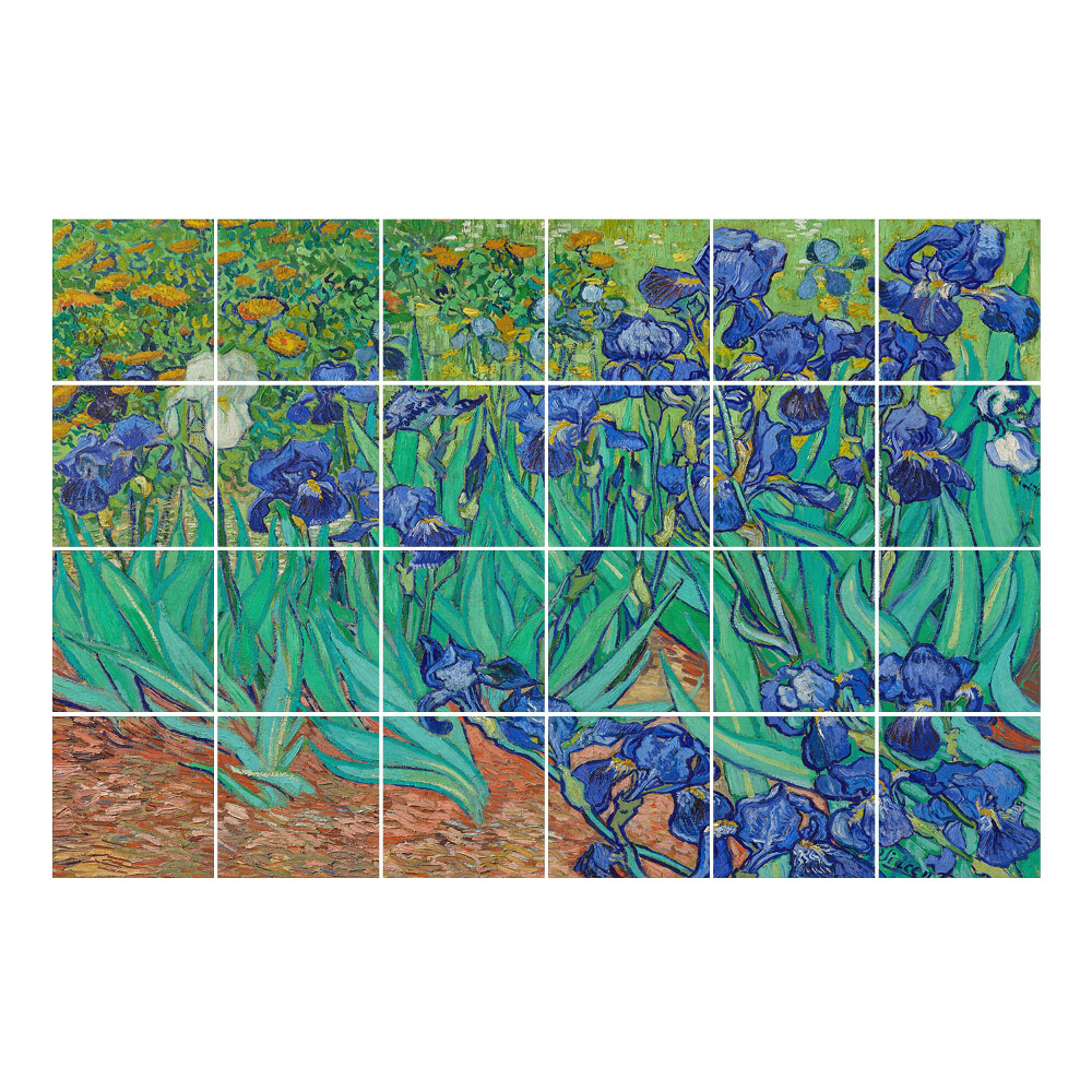 Autocolante pentru gresie Flori în grădină