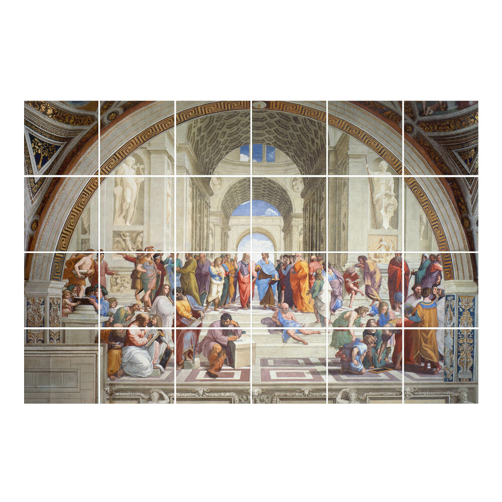 Autocolante pentru gresie Școala din Atena de Rafael Santi