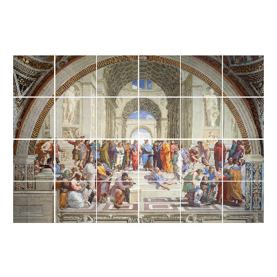 Autocolante pentru gresie Școala din Atena de Rafael Santi