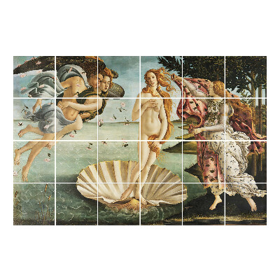 Autocolante gresie si faianta Nașterea lui Venus de Botticelli