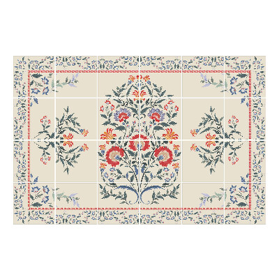 Autocolante gresie si faianta Ornament floral în cadru