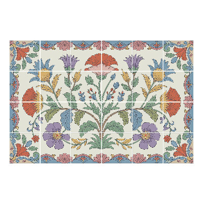 Autocolante gresie si faianta Motiv popular floral