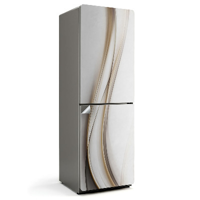 Autocolant pentru frigider Valuri de linii abstracte