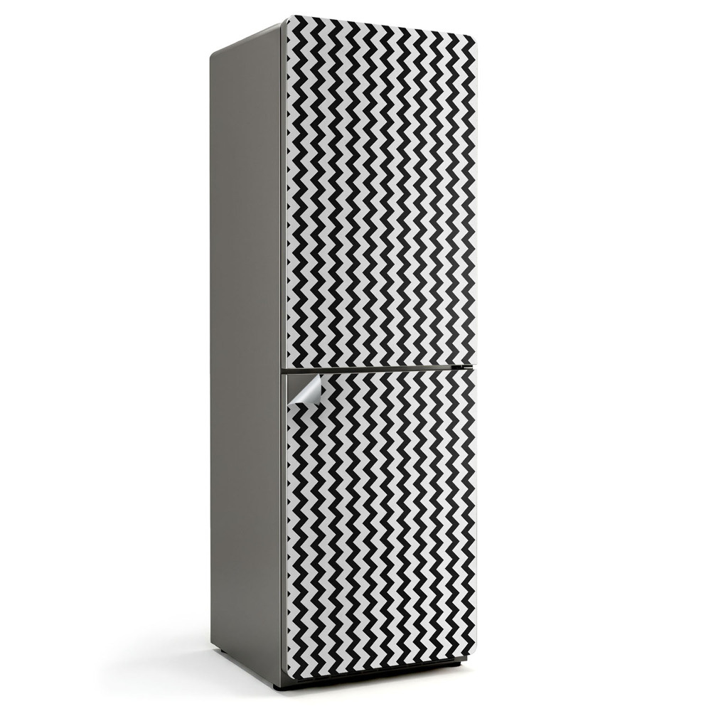 Folie frigider Model în zig-zag pe o linie