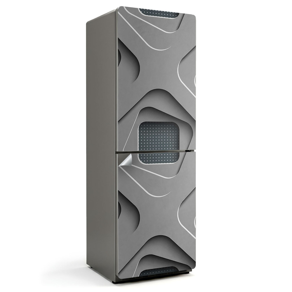 Autocolant pentru frigider Model 3D abstract