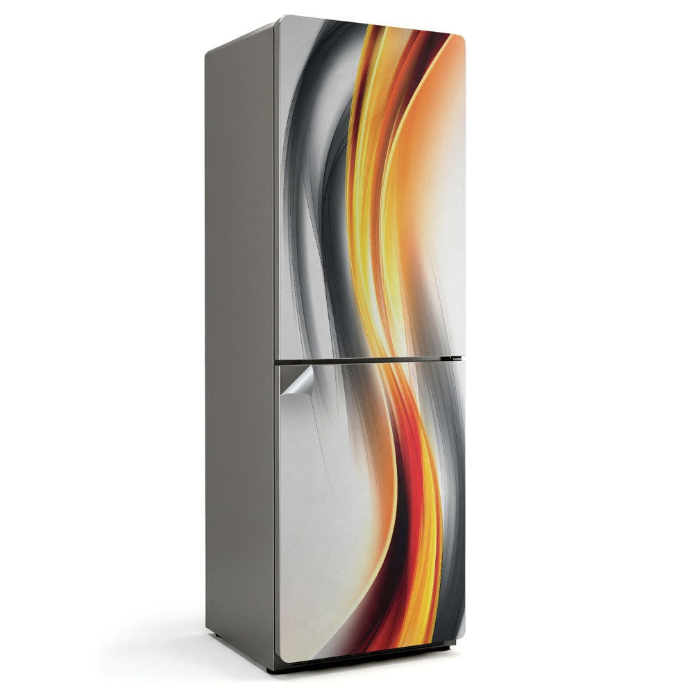Autocolant pentru frigider Unde dinamice în mișcare