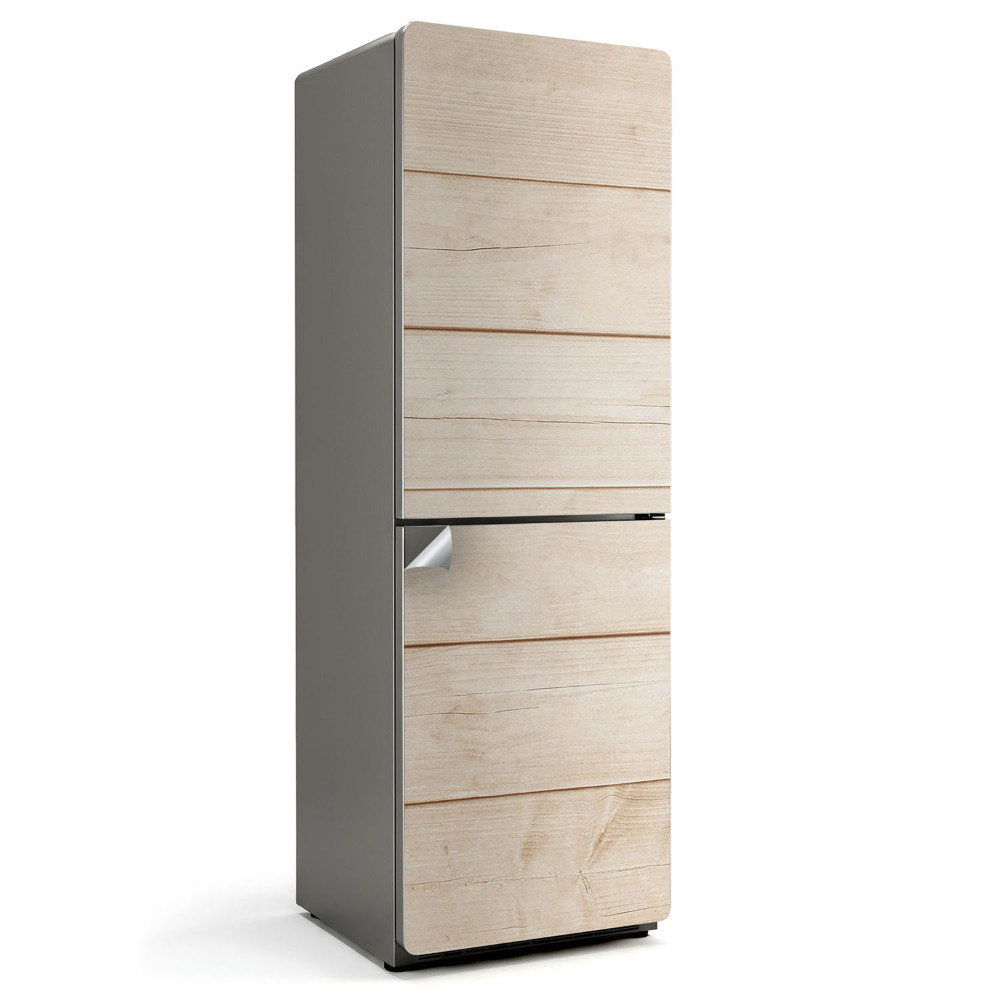 Autocolant pentru frigider Placă de lemn pe orizontală