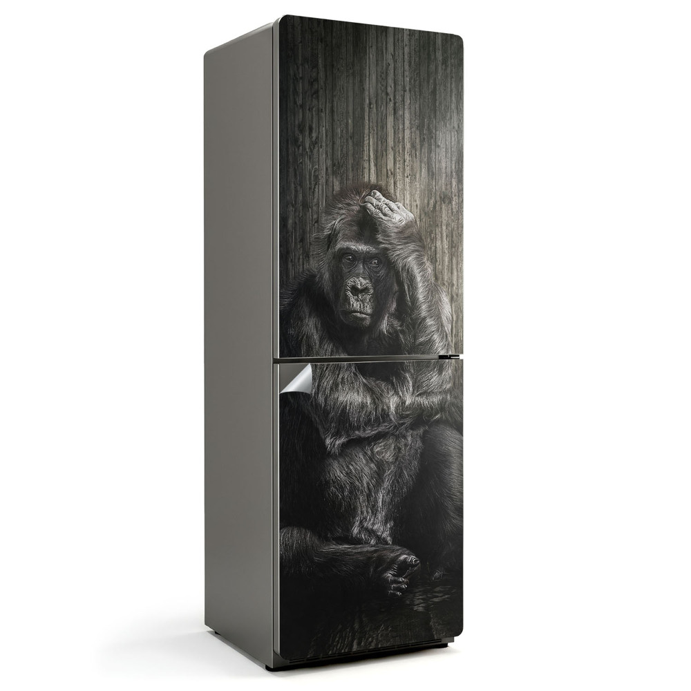 Folie pentru frigider Gorilă în gânduri