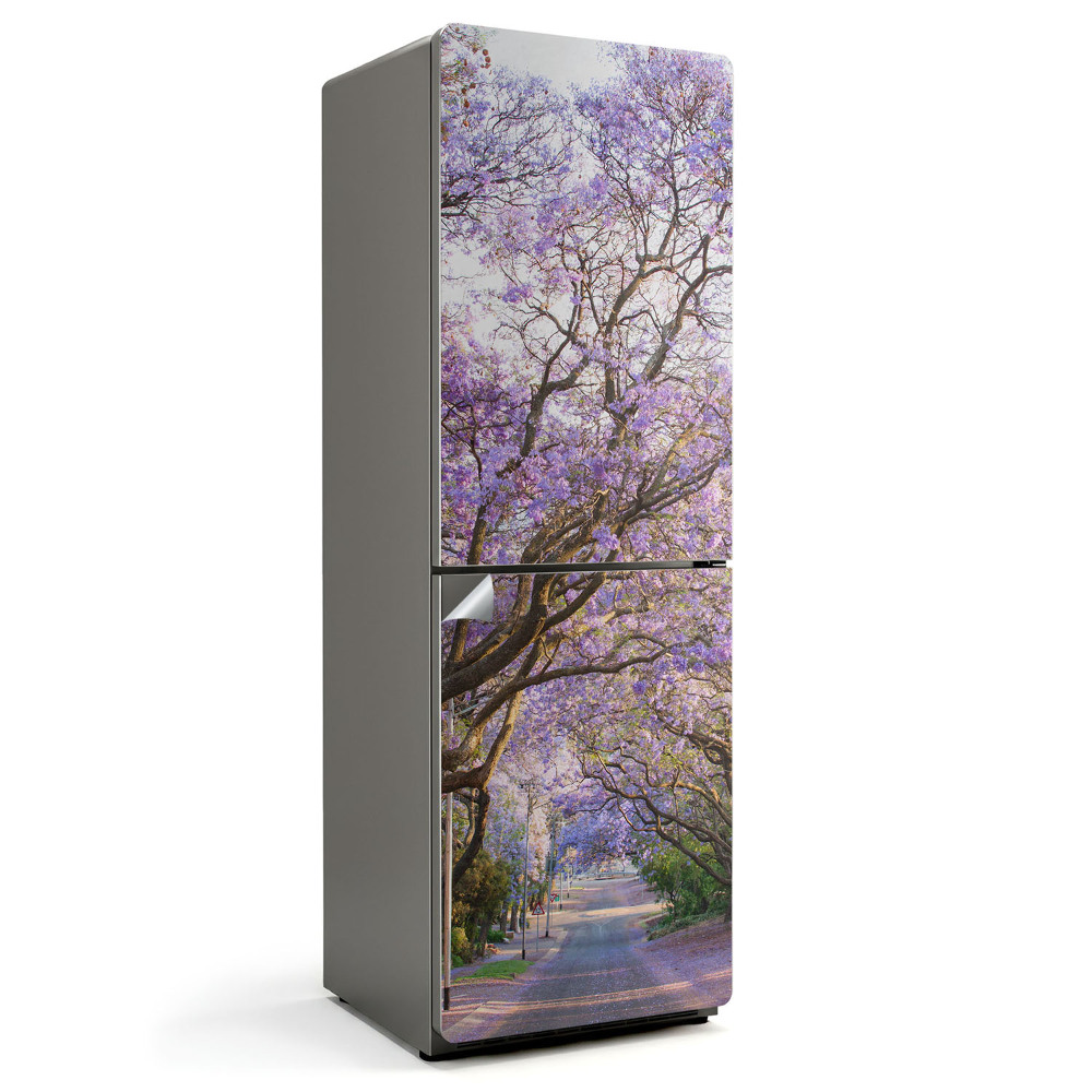 Folie frigider Aleea copacilor înfloriți