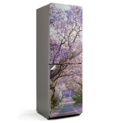 Folie frigider Aleea copacilor înfloriți