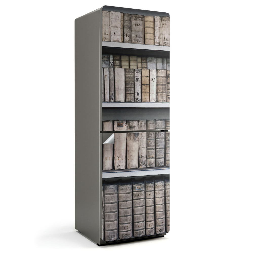 Folie pentru frigider Cărți vechi pe rafturi