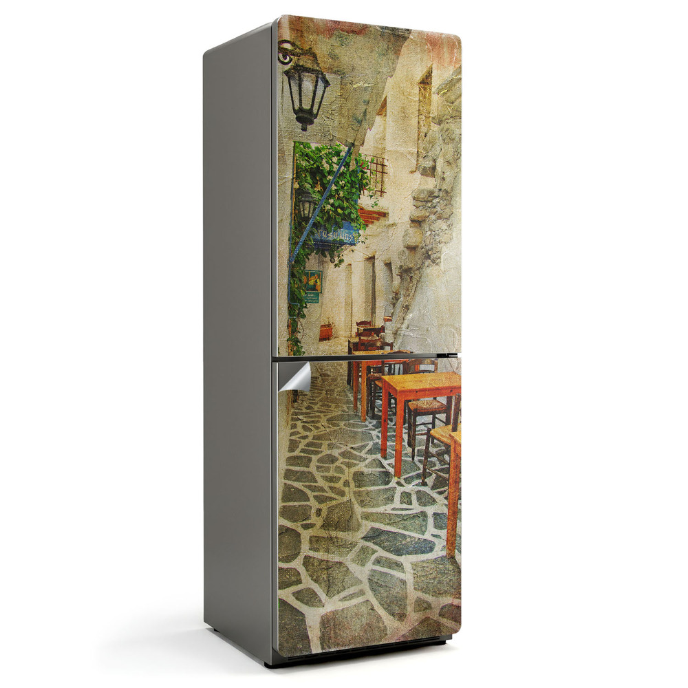 Folie pentru frigider Un colț fermecător cu mobilier