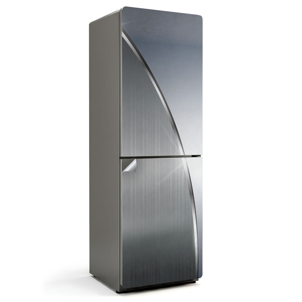 Autocolant pentru frigider Model metalic modern