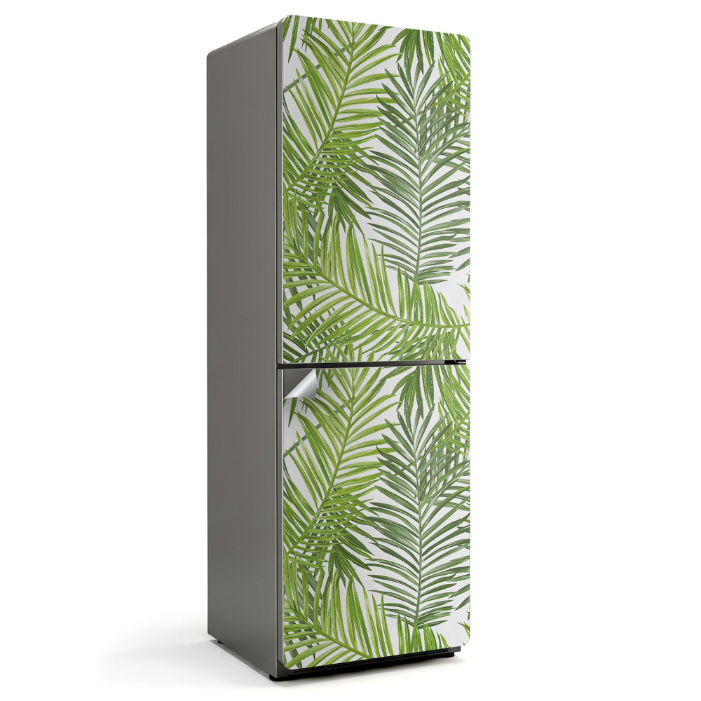 Autocolant pentru frigider Frunze de plante tropicale