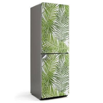 Autocolant pentru frigider Frunze de plante tropicale