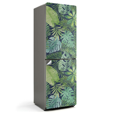 Folie pentru frigider Model de frunze tropicale
