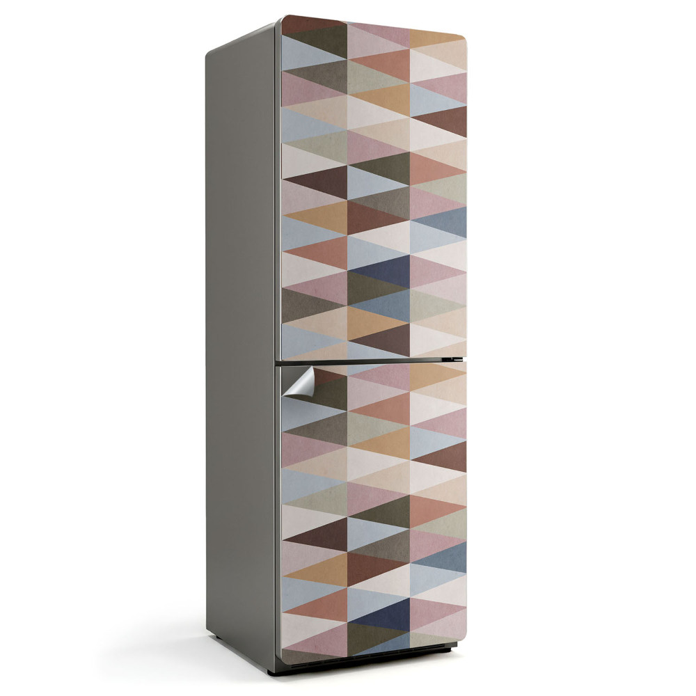 Autocolant pentru frigider Geometria triunghiului în sistem