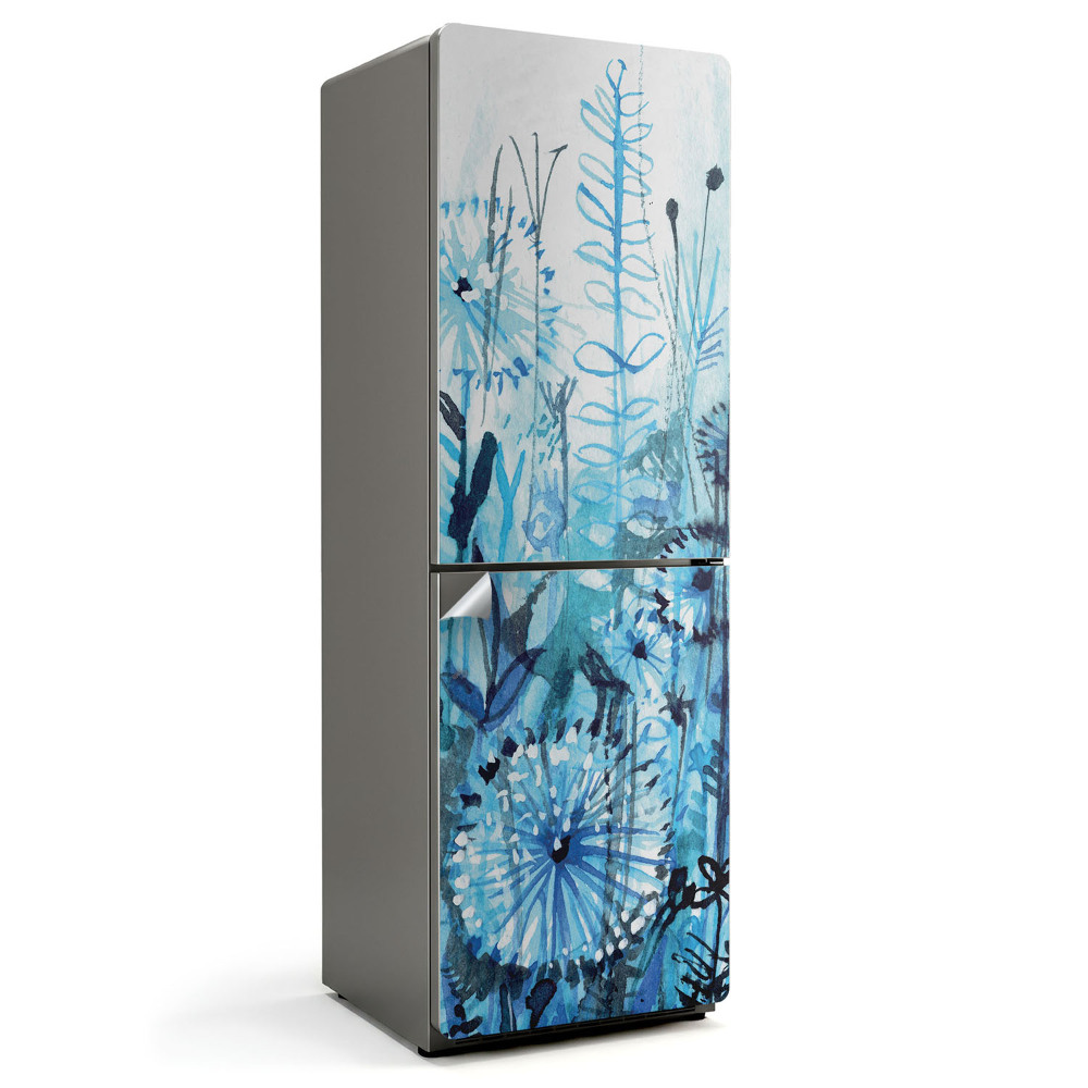 Folie frigider Model floral de acuarelă