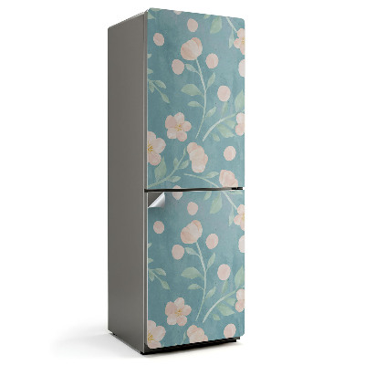 Folie pentru frigider Model floral pastelat