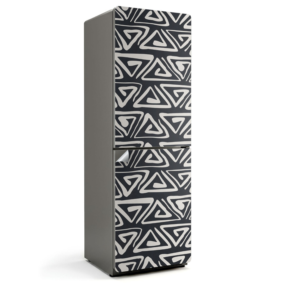 Folie pentru frigider Model triunghi abstract