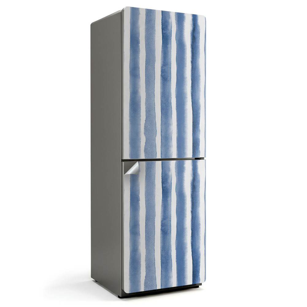 Autocolant pentru frigider Dungi verticale de acuarelă