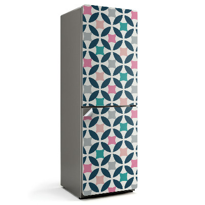 Autocolant pentru frigider Model geometric cu cercuri