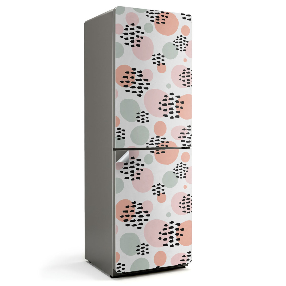 Folie frigider Forme și pete abstracte