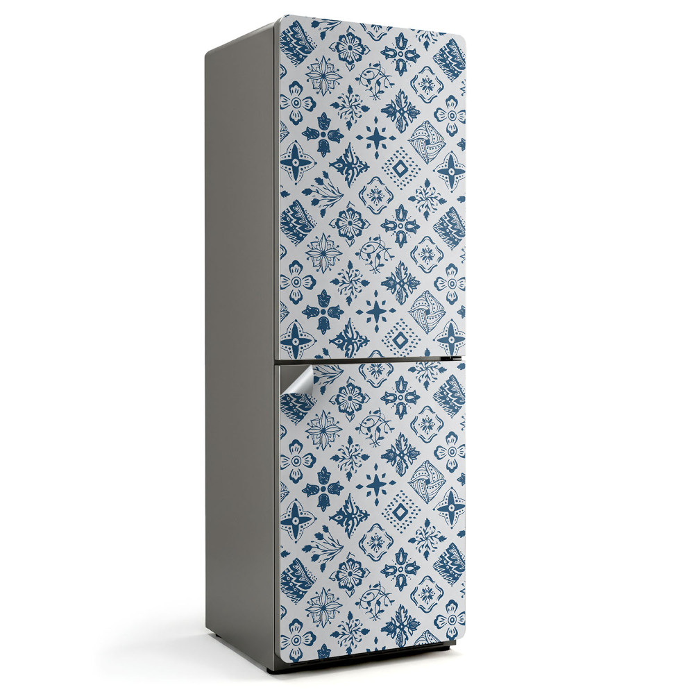 Folie pentru frigider Model cu motive florale