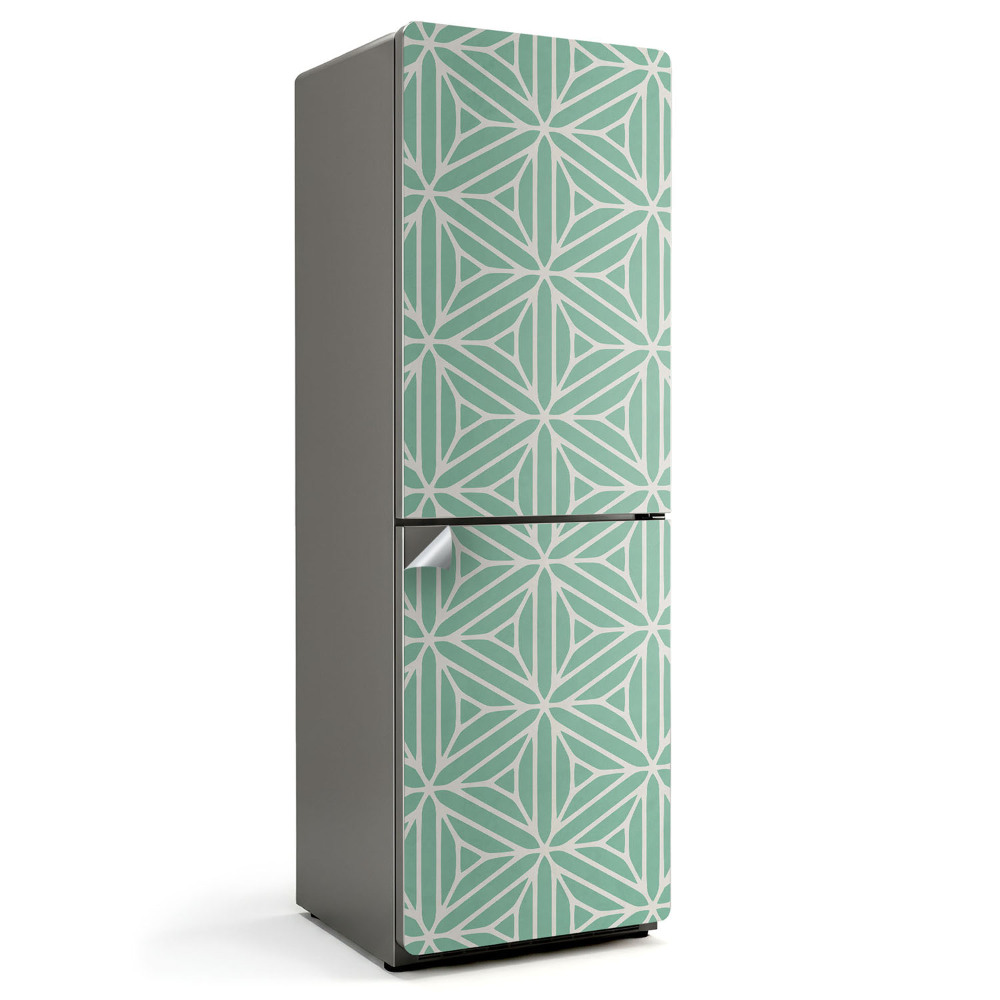 Autocolant pentru frigider Model geometric în simetrie
