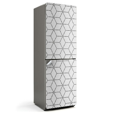 Folie pentru frigider Model de diamant într-o grilă