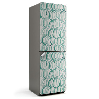 Autocolant pentru frigider Valuri într-un model armonios