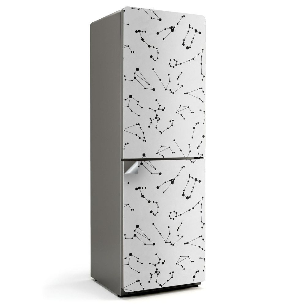 Folie pentru frigider Modelul constelațiilor pe web