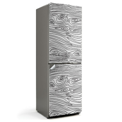 Folie frigider Ilustrație a lemnului ondulat