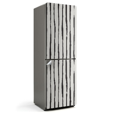 Autocolant pentru frigider Dungi verticale distorsionate