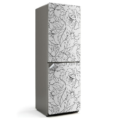 Folie frigider Model liniar floral