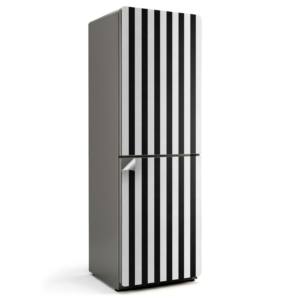 Folie pentru frigider Dungi verticale contrastante