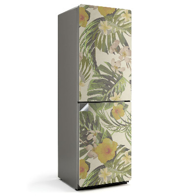 Folie pentru frigider Model de plante tropicale