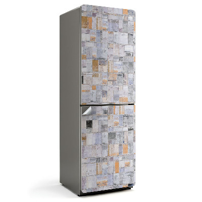 Autocolant pentru frigider Mozaic de dreptunghiuri