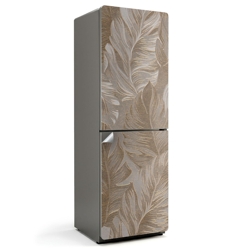 Folie frigider Frunze într-un model delicat