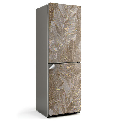 Folie frigider Frunze într-un model delicat